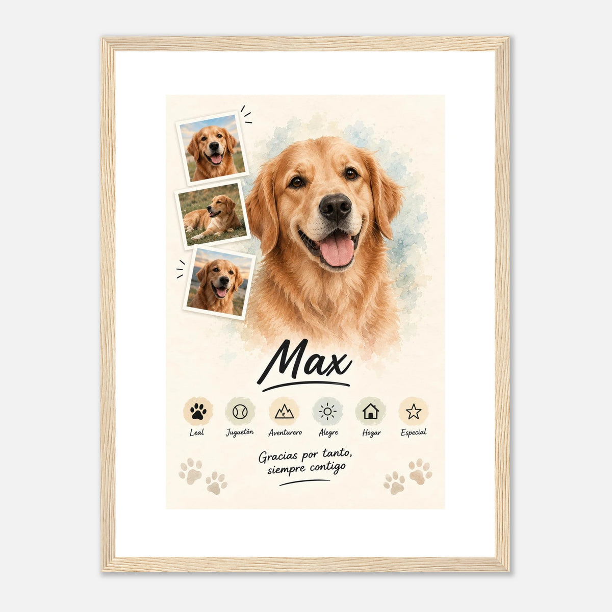 Retrato personalizado de mascota estilo Clásico – vista 8