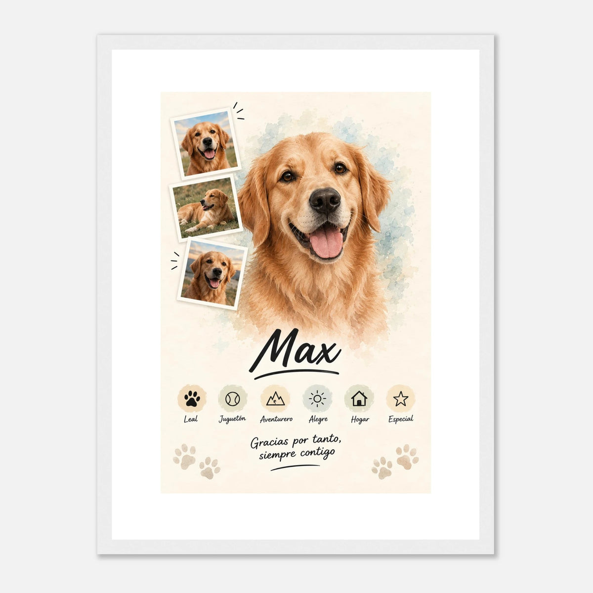 Retrato personalizado de mascota estilo Clásico – vista 2
