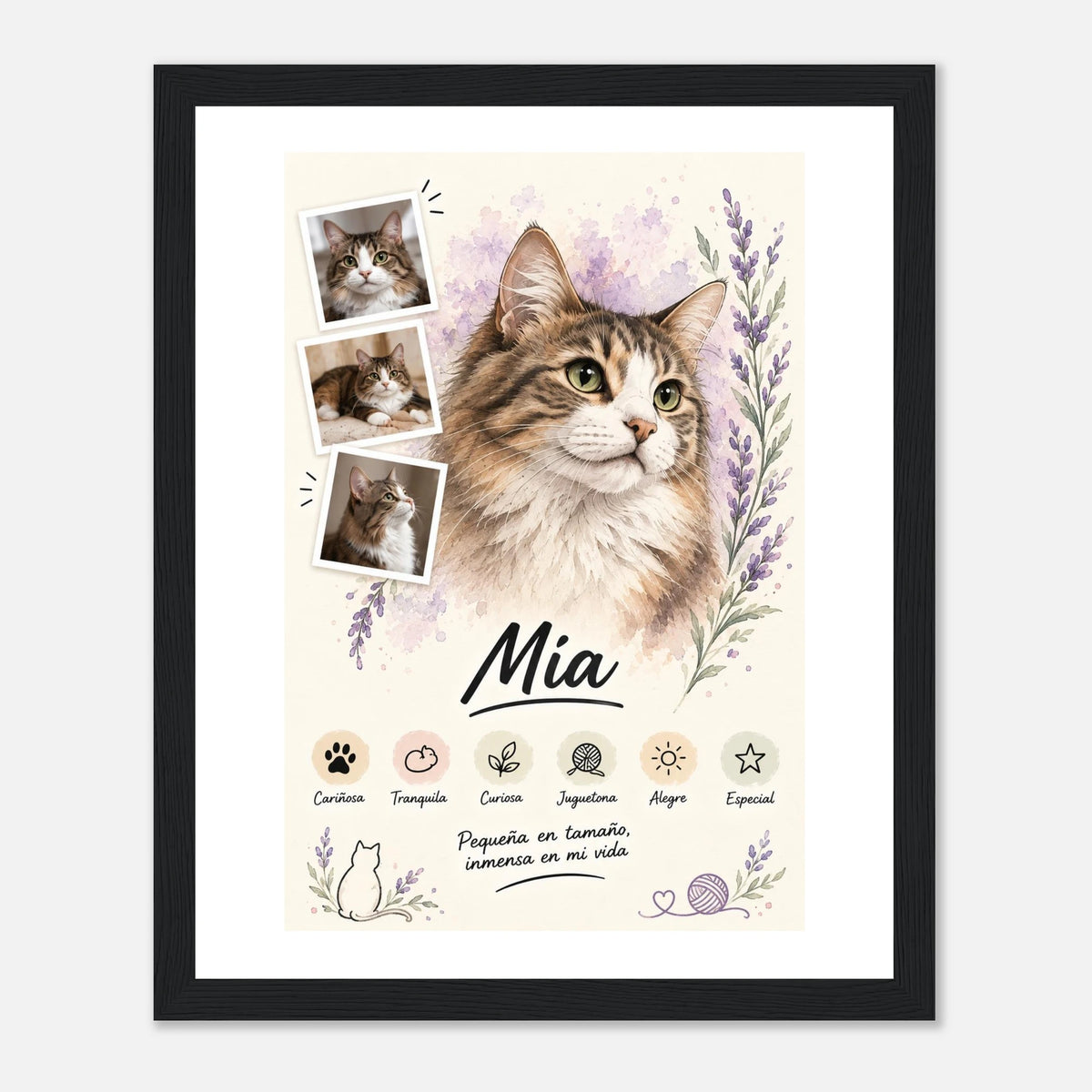 Retrato personalizado de mascota estilo Lavanda – vista 6
