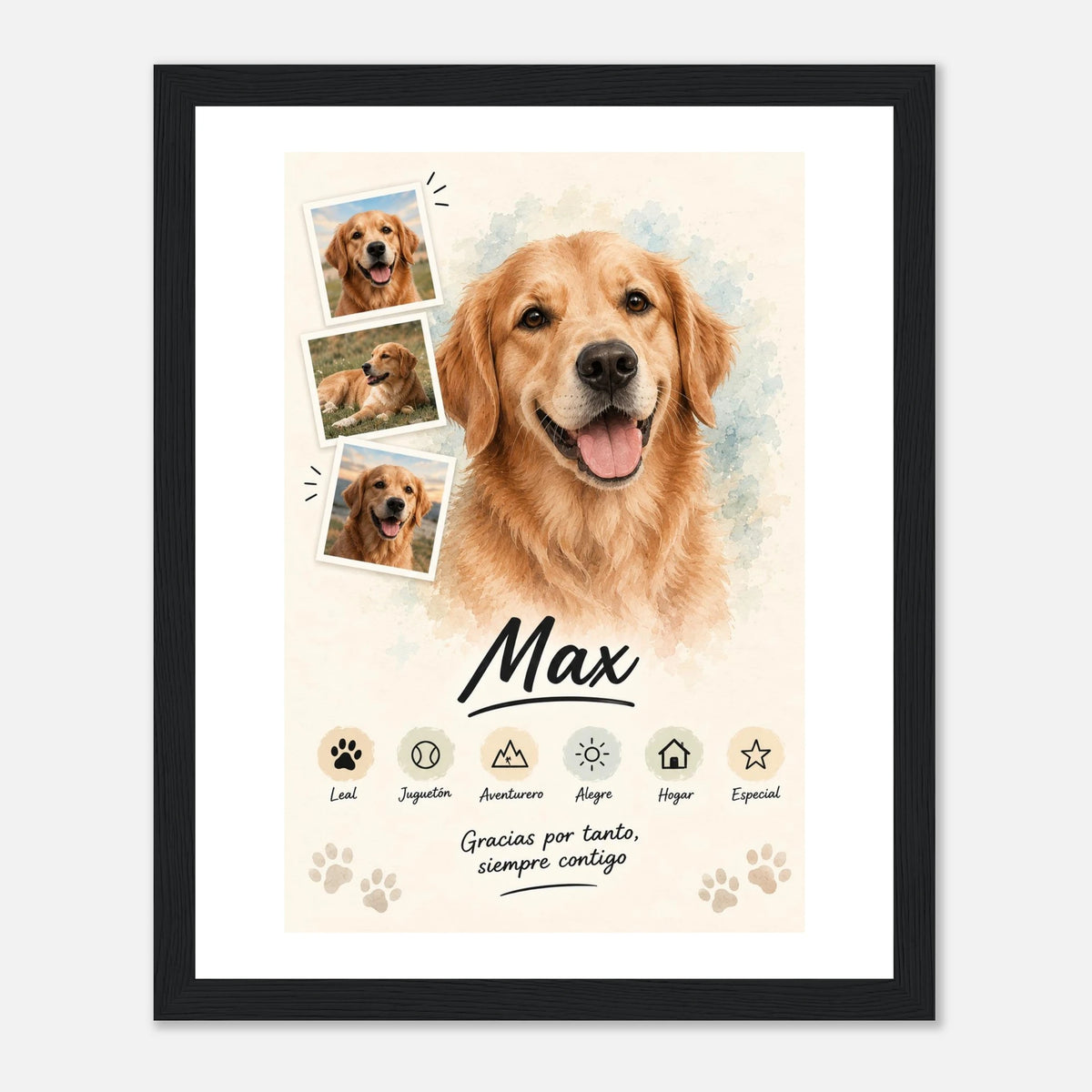Retrato personalizado de mascota estilo Clásico – vista 4