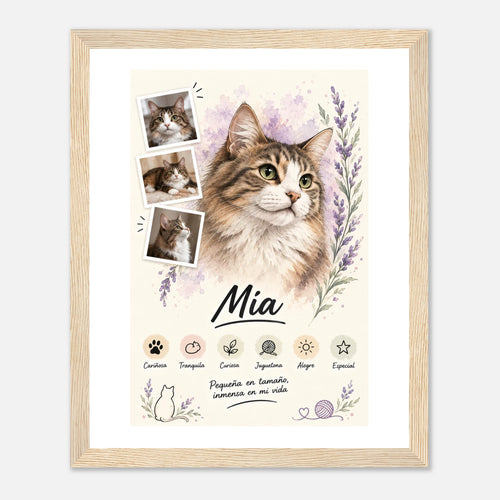 Retrato personalizado de mascota estilo Lavanda