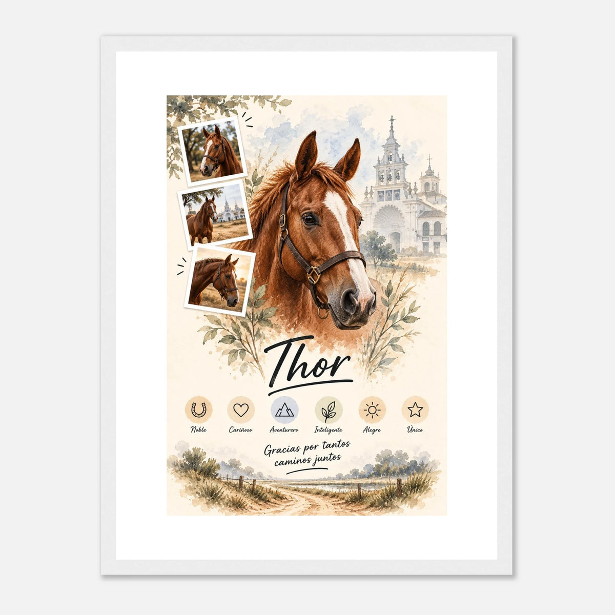 Retrato personalizado de mascota estilo Caballos – vista 9