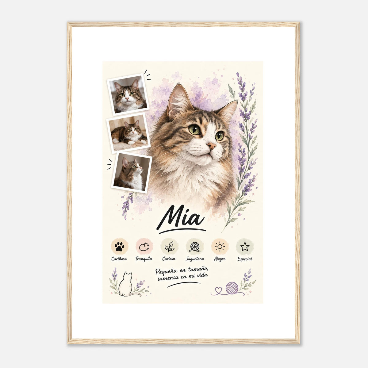 Retrato personalizado de mascota estilo Lavanda – vista 7