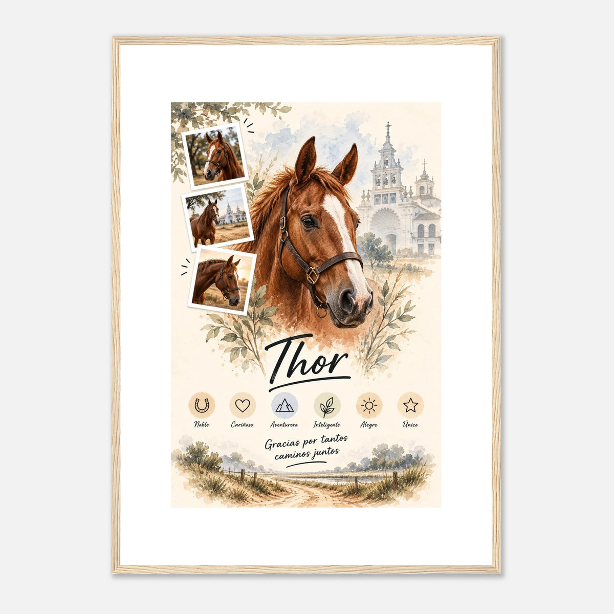 Retrato personalizado de mascota estilo Caballos – vista 7