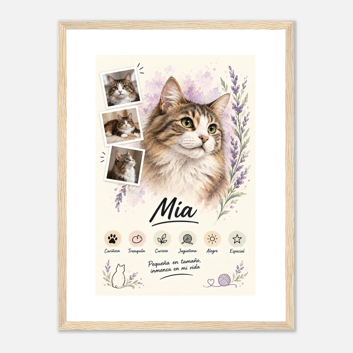 Retrato personalizado de mascota estilo Lavanda – vista 9