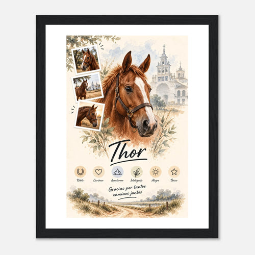 Retrato personalizado de mascota estilo Caballos – vista 2