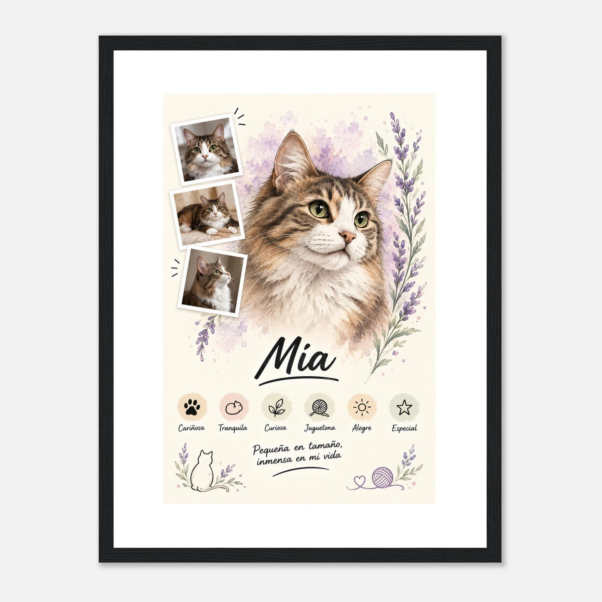 Retrato personalizado de mascota estilo Lavanda – vista 5
