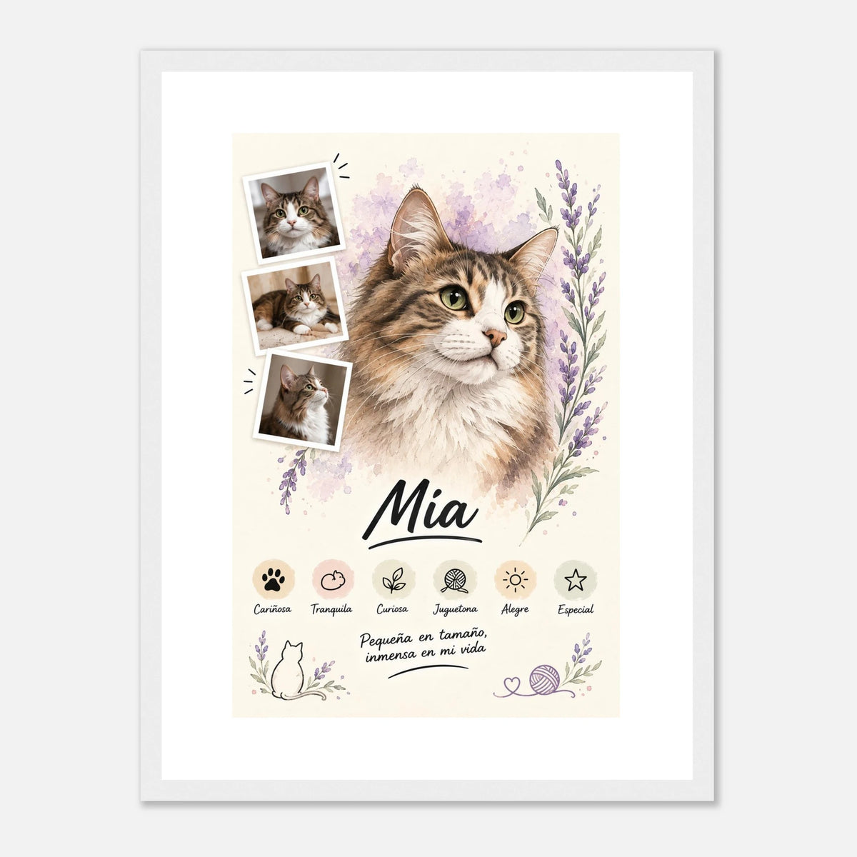 Retrato personalizado de mascota estilo Lavanda – vista 8